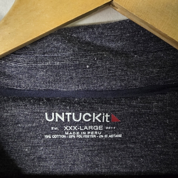 UNTUCKit Men’s XXL Navy Blue Pullover Sweater Classic Casual Knit - Picture 2 of 10